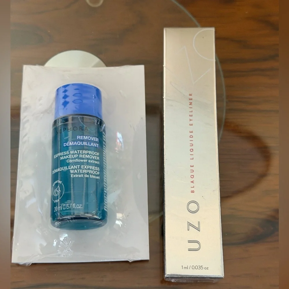 SEPHORA COLLECTION Waterproof Eye Makeup Remover & UZO Blaque Liquide Eyeliner